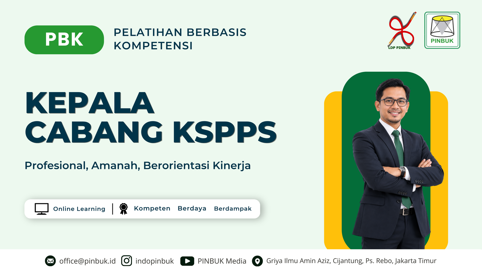 PBK Kepala Cabang KSPPS/USPPS Koperasi (Live 7-9 September 2026)